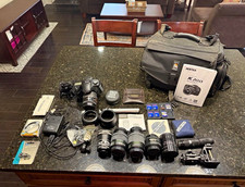 Pentax K20D DSLR Camera Bundle w/ Lenses, Filters, SD/SDHC, Charger, Bag
