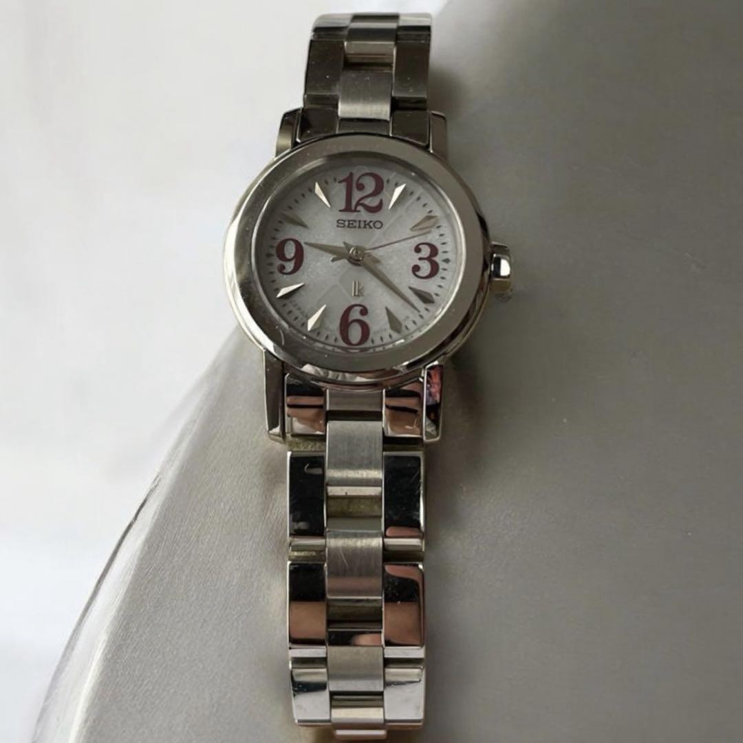 SEIKO LK Solar-Powered Women's Watch with Stainless Steel Band  
