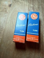 Pair Of GE Electronic Vacuum Tubes GL5725