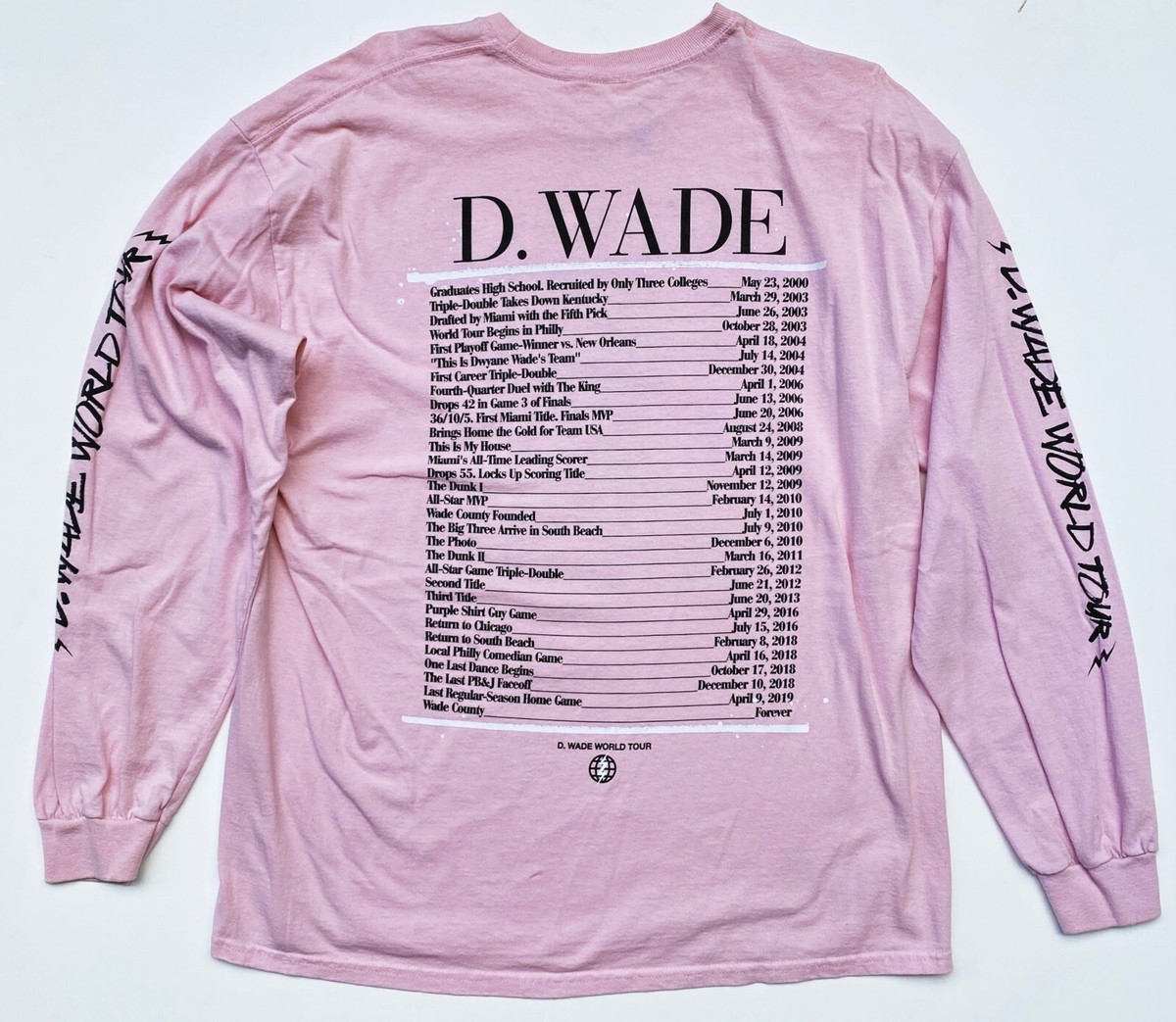 World Tour D Wade Farewell Tour Shirt Tour Tshirt Dwyane Wade