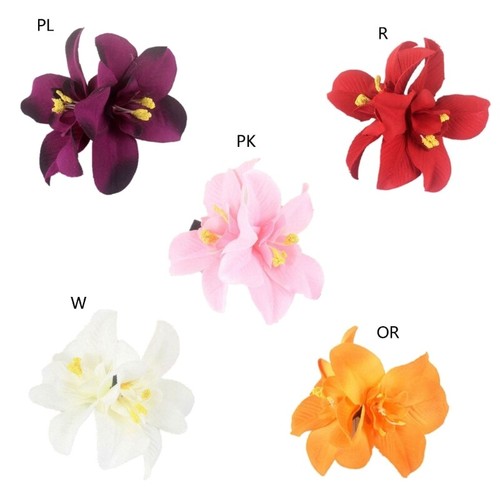Women Cloth Flower Hair Brooches Wedding Party Bridal Hair Clip for