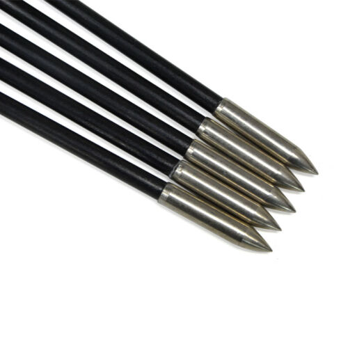 Tiro con arco 31.5 '' flechas de fibra de vidrio para cazar y practicar - Imagen 7 de 11