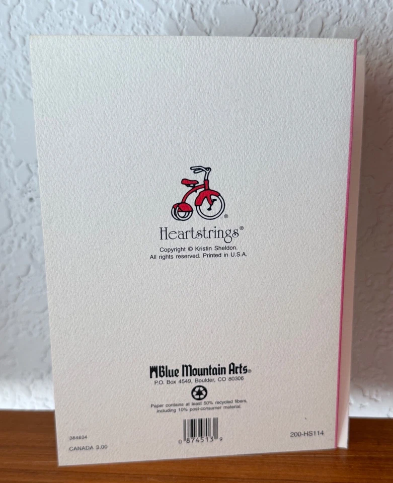 Vintage Blue Mountain "Thoughts Are With You" Blank Sympathy Greeting Card - Image 3 of 3