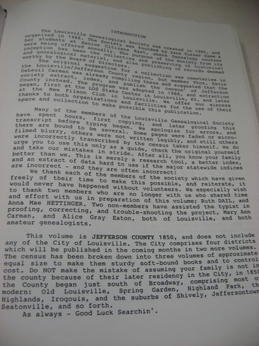 1850 Jefferson County Kentucky KY Census Genealogy History Book Not Louisville - Picture 3 of 5