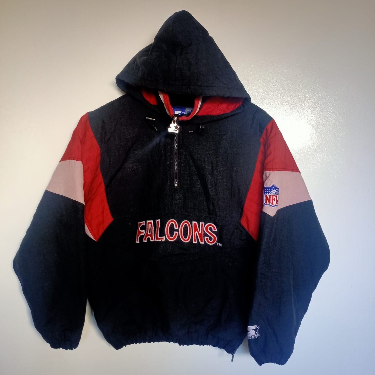 VINTAGE 90s NFL ATLANTA FALCONS STARTER JACKET SIZE SMALL