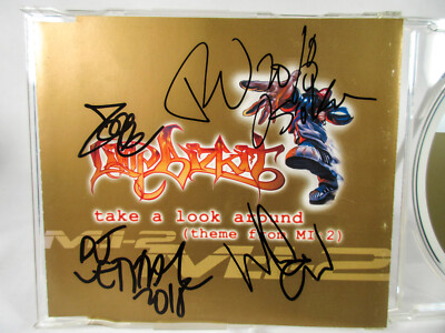 Fred Durst FULL BAND Signed Limp Bizkit TAKE A LOOK AROUND CD