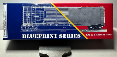 BRANCHLINE BLUEPRINT HO Kit#1024 50' SINGLE DOOR Boxcar 8D Peoria&Eastern #4505