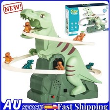 Musical Dinosaur Slide Track Climbing Staircases Dinosaur Roller Coaster Toys