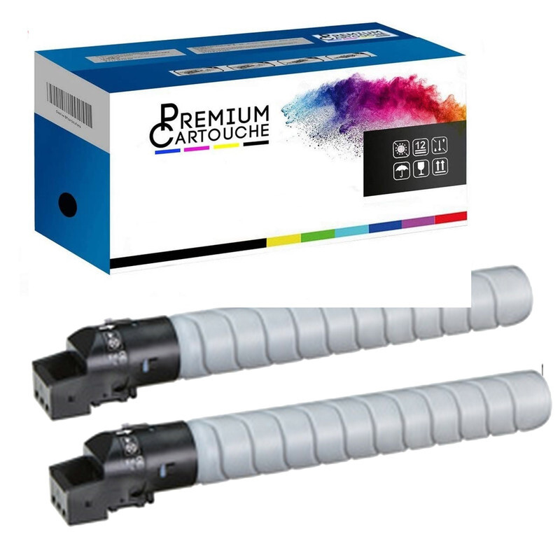 Toner noir TN-328 compatible Konica Minolta x2, évitez les pannes d'encre lors de vos impressions
