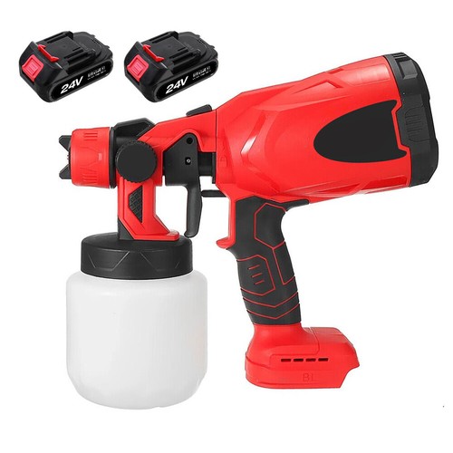 800ML Electric Spray Gun HVLP Cordless Paint Sprayer Auto Furniture Wall Coating - Picture 25 of 25