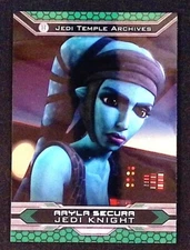 Aayla Secura 2015 Topps Chrome Star Wars Jedi Temple Archives 7-J