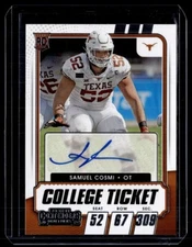 2021 CONTENDERS DRAFT COLLEGE TICKET AUTO SAMUEL COSMI TEXAS