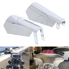 Motorcycle Chrome Coffin Cut Hand Guards For Harley Touring Road King Sportster