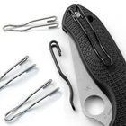 1/2/4PCS Replacement Black Silver Deep Carry Wire Pocket Clip For Spyderco NEWW