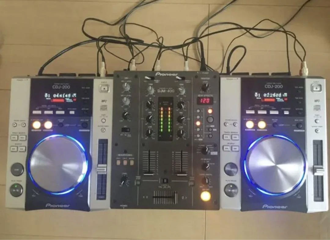 Pioneer CDJ-200 DJM400 set Black With Cable Excellent Condition | eBay