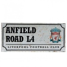 Liverpool FC Metal Retro Street Sign