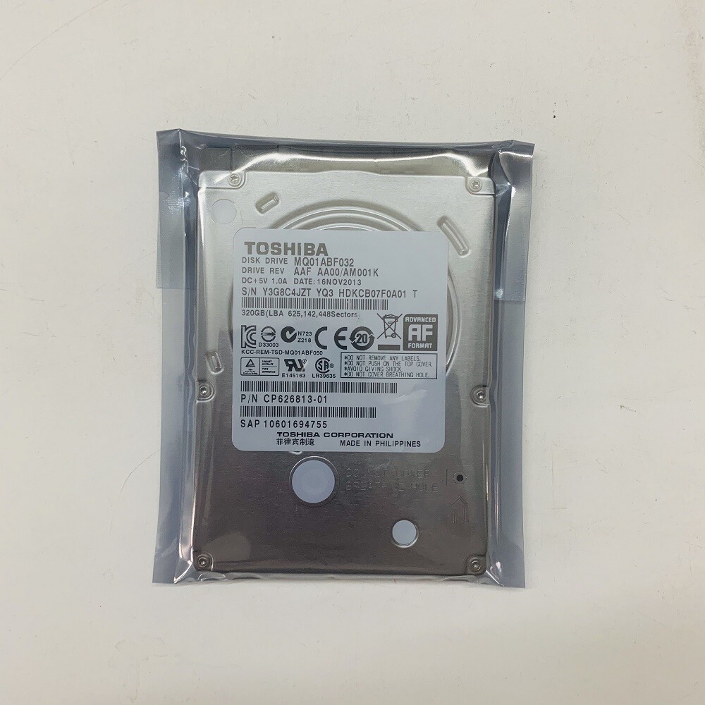 Toshiba 320 GB 7MM 2,5 Zoll Festplatte 5400Rpm MQ01ABF032 320GB