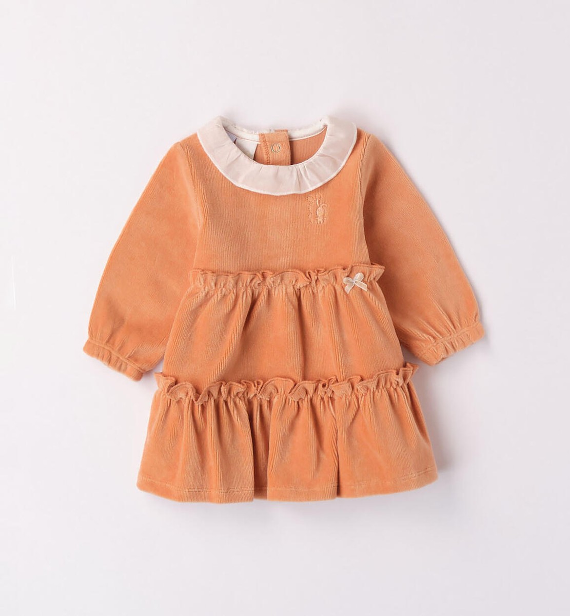7260 ABITO IDO VESTITO CINIGLIA BAMBINA EFFETTO VELLUTO KID