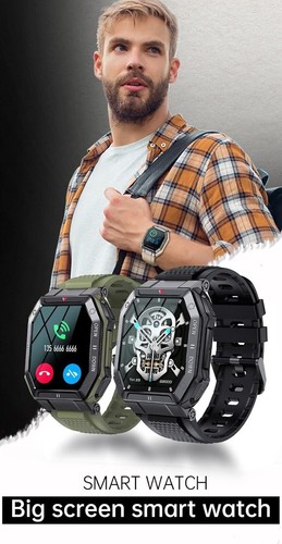do Google Pixel 9 Pro XL Wojskowy Taktyczny Sport Fitness Tracker Smart Watch - Zdjęcie 4 z 8
