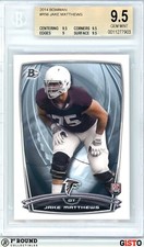 POP 1: Jake Matthews RC BGS 9.5: 2014 Bowman Rookie Card Gisto #R56. rookie card picture