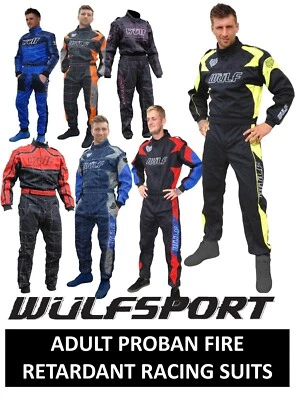 Proban fire retardant suit adult Wulfsport flame retardant car race rally quad