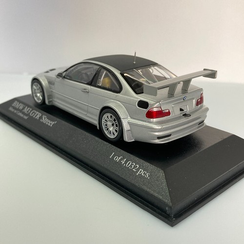 MINICHAMPS 1/43 BMW M3 GTR Street 2001 Silver w/ Carbon roof Diecast 400012102 - Picture 12 of 12