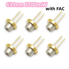1PCS Lasertree 639nm 2100mW High Power Red Laser Diode with FAC Square