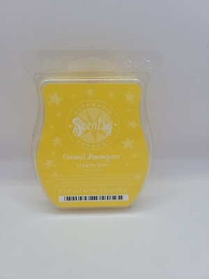 Scentsy Coconut Lemongrass Wax Bars 3.2oz Scentsy Bar NEW Free Shipping. 