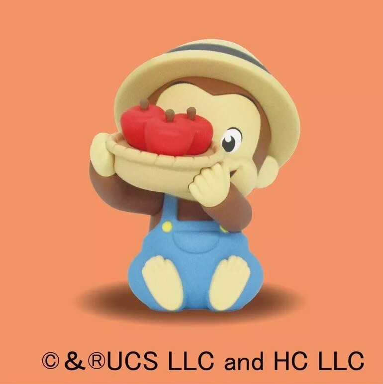 Curious George w/ Apples (Single) - Hide & Seek Tomy Arts Tomy