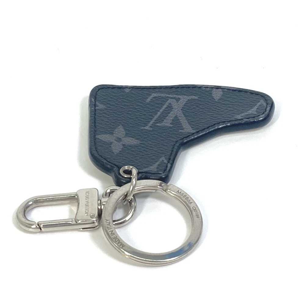 Louis Vuitton Monogram Pochette Cles Keychain Key Pouch Metal ref