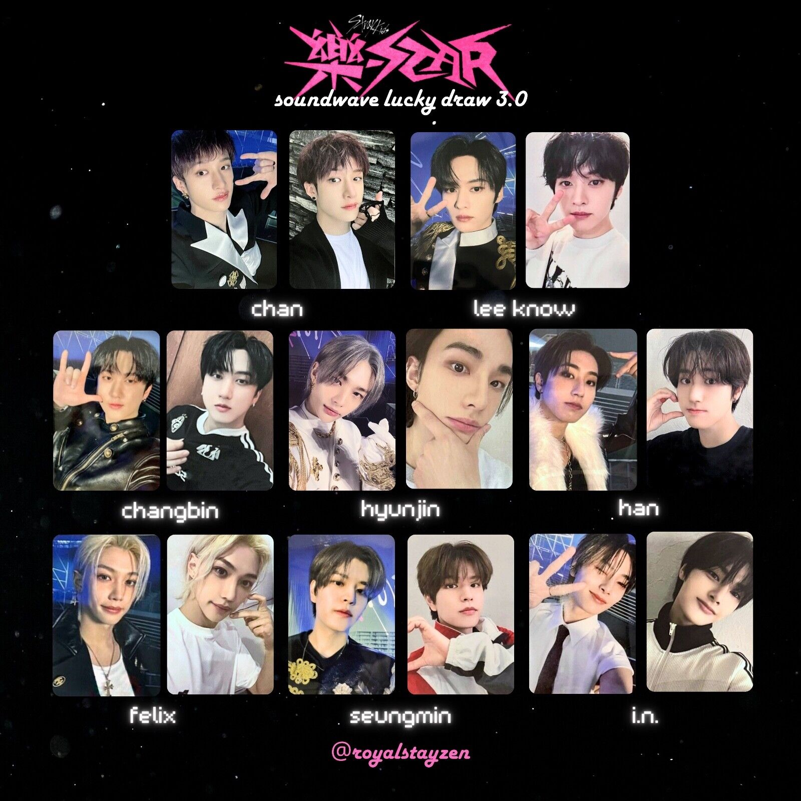 Stray Kids Rockstar Photocards – Lunajae Kpop SA