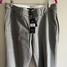 Tommy Hilfiger Dress Pants Womens Size 6 Straight Leg 98 Wool Gray New With Tag