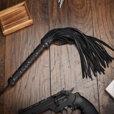 Genuine Leather Flogger Stingy Whip BDSM Kink Accessory Fetish Impact Toy