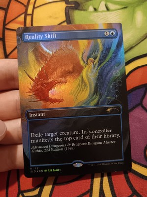 MTG Reality Shift (Rainbow Foi) Secret Lair Dungeons & Dragons MTG