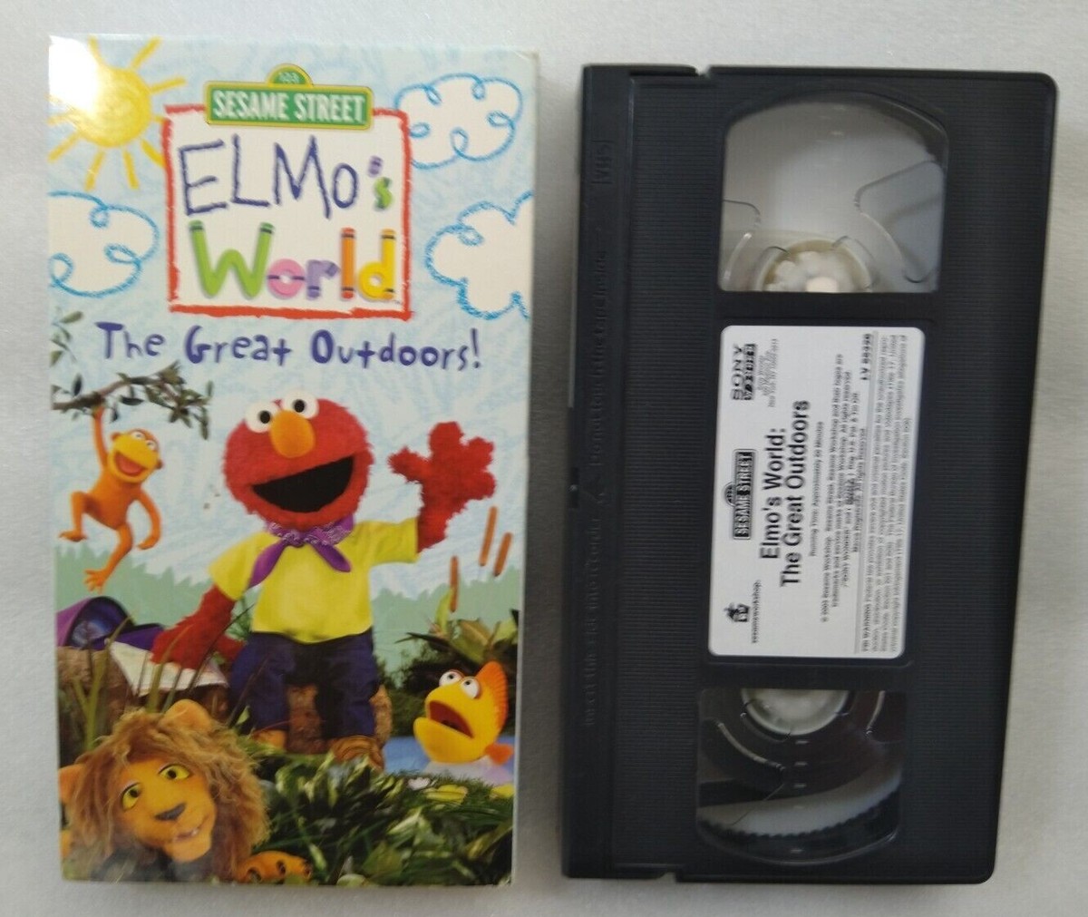 VHS Sesame Street Elmos World - The Great Outdoors (VHS, 2003