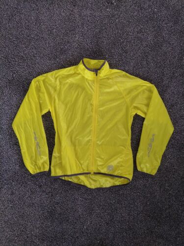 Novara Hi-Viz Cycling Shell Jacket, sz M medium, Ultra Light, Zippered Pockets! - Imagen 1 de 15