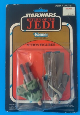 STAR WARS KENNER 1983 KAY BEE 2 PACK BIB FORTUNA & PRINCESS LEIA ENDOR