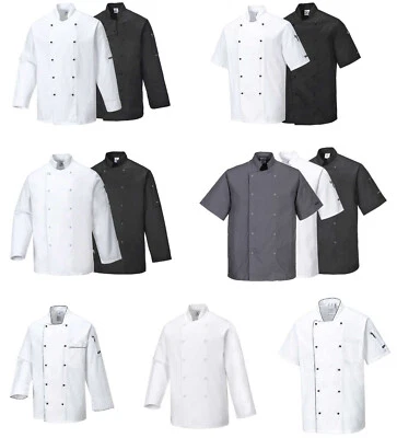 PORTWEST Kochjacke Bäckerjacke Kochkleidung Koch Gastronomiekleidung Berufsbekleidung Neu