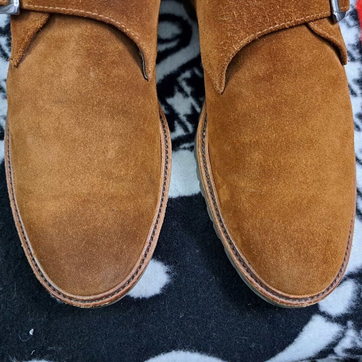 To Boot New York Brown Suede Moc Toe Penny Loafers Men Size 
