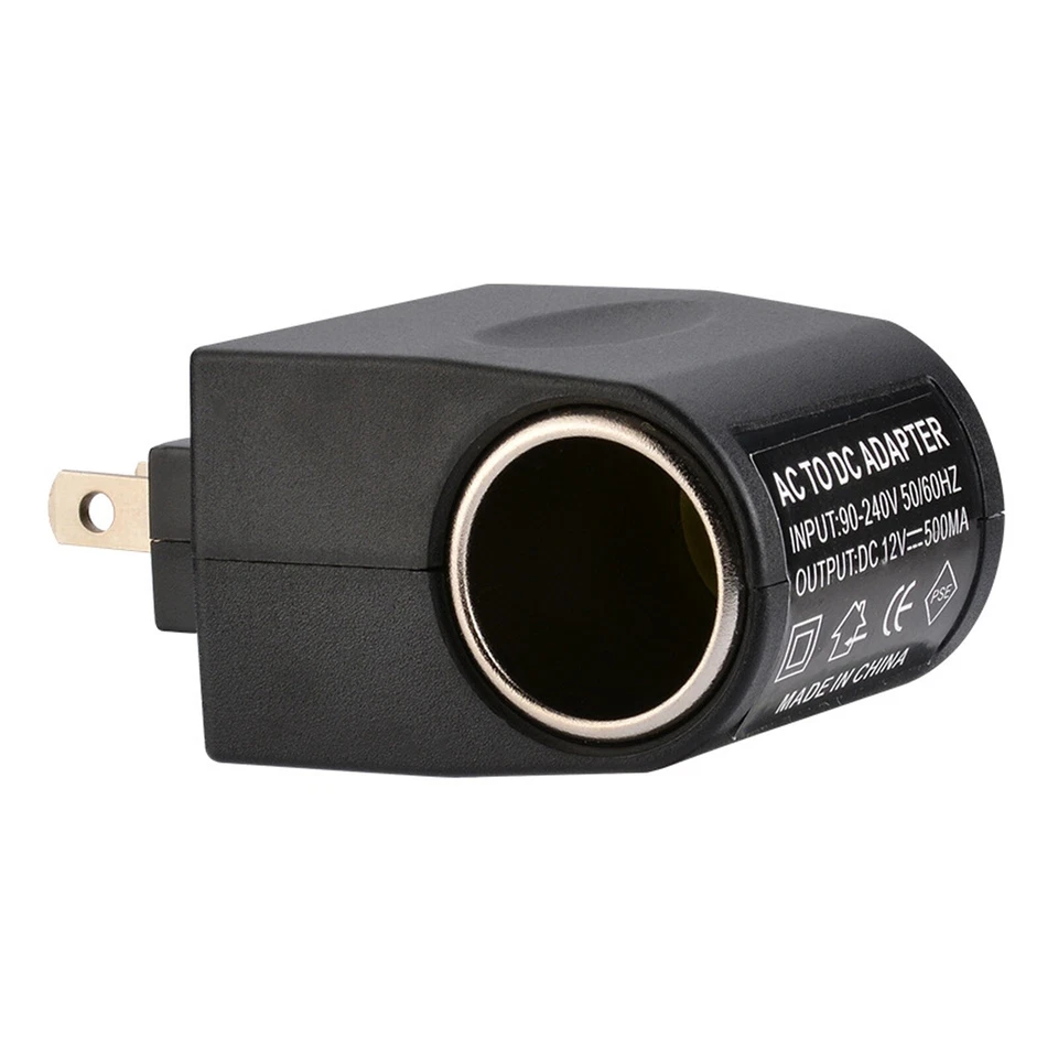 New AC US Plug Wall Power to DC Car Charger Cigarette Lighter Converter Adapter - Image 4 of 4