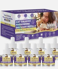 New Cat Calming Diffuser Refills, 8 Pack Pheromones Refill Long-Lasting 240