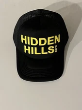 Hidden Hills Mesh Trucker Hat Cap SnapBack HH Black Yellow NEW Scott Disick