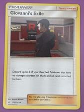 Giovanni's Exile 174/214 Unbroken Bonds Regular Finish Pokemon Card