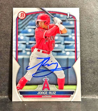 2023 Bowman Jorge Ruiz 1st Bowman Non-Chrome Auto Signed IP Angels