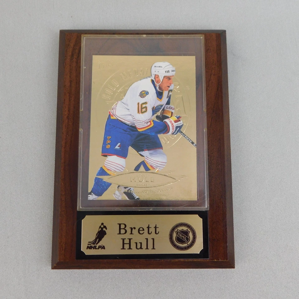 Lot 7pc St. Louis Blues Mounted Plaque Hockey Cards Fleer Upper Deck #7558 - Image 3 of 4
