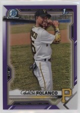 2021 Bowman Chrome Prospects Purple Refractor /250 Shalin Polanco #BCP-222 0e3u