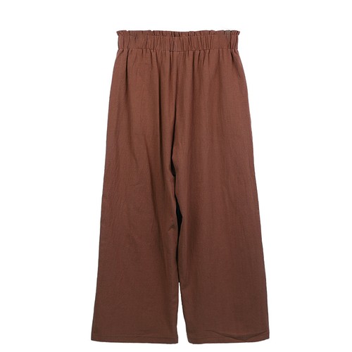 Lady Cotton Linen High Waist Trousers Wide Legs Summer Casual Elastic Pants SIZE - Picture 36 of 41
