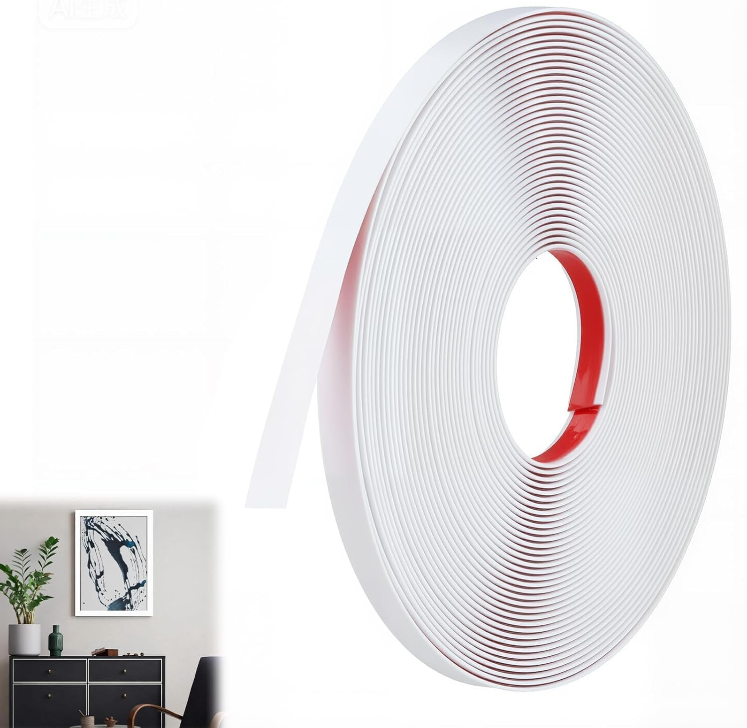 7M X 1Cm Peel and Stick Wall Moulding Panels Waterproof Flexible Moulding Trim S