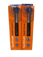 2x Spinbrush Smart Clean Powered Toothbrush SOFT - 2 Min Timer Dual Action Head