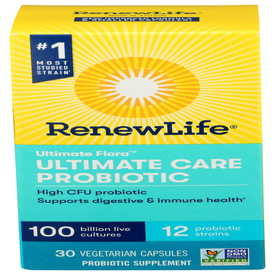 Renew Life Ultimate Flora Care Probiotic 100 Billion 30 Count